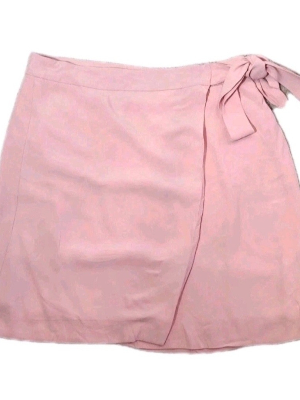 Ann Taylor LOFT Women's Knee Length A-Line Wrap Front Skirt Size 12 Pink NWT